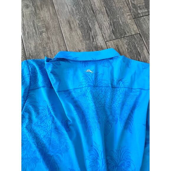 Tommy Bahama Men's Blue Islandzone Short Sleeves Button Down Shirt Size 3XLT - Picture 3 of 8